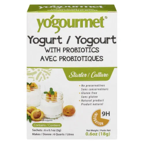 Yogourmet Yougourt avec probiotiques culture