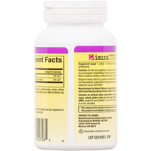 Natural Factors Ubiquinol QH Active CoQ10 100 mg, 120 softgels