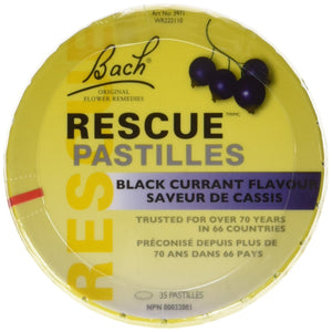 Rescue Remedy Pastilles de cassis Blackcurrent, 35 Count
