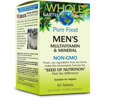 Multivitamines et minéraux Whole earth & sea men's - Pour homme 60 tablets - NON-GMO