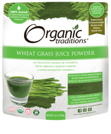 Organic traditions - Poudre de jus d'herbe de blé - 150g