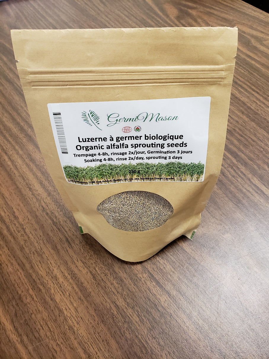 Luzerne à germer biologique - Organic Alfalfa sprouting seeds