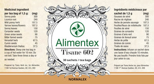 Tisane 602 - Normalex - Alimentex - 30 sachets