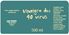 Vinaigre des 40 virus Alimentex